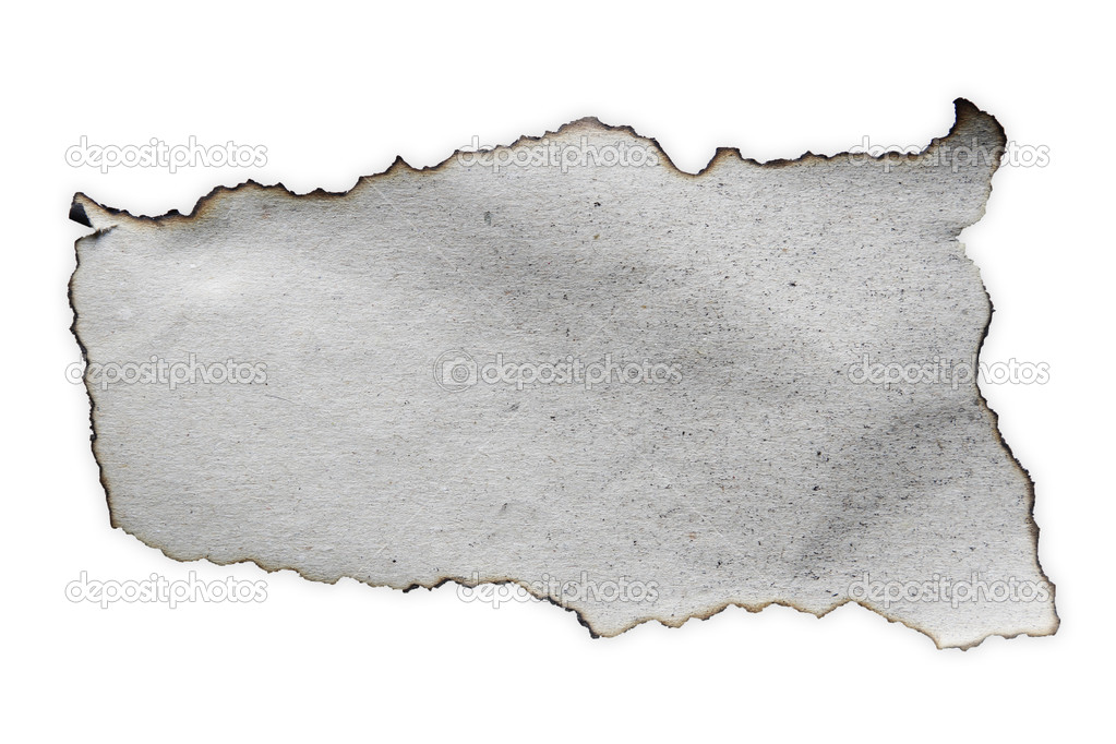 Burnt paper