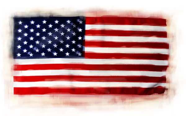 Bandera americana — Foto de Stock