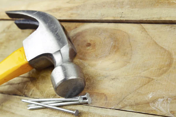 Hammer and nails — Stock Photo, Image