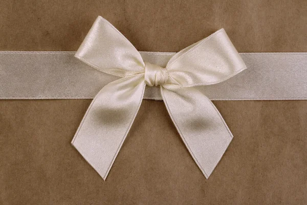Silk bow and ribbon — Stock Photo, Image