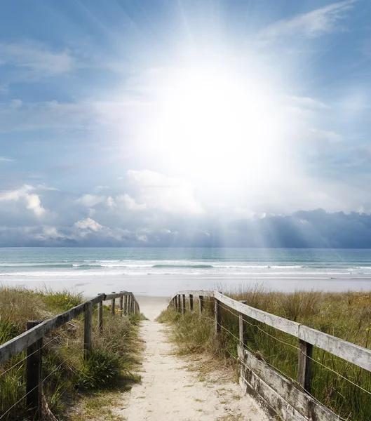 Vista sulla spiaggia — Foto Stock