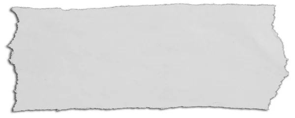 Ein Stück Zerrissenes Papier Auf Weiß — Stockfoto