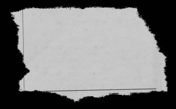 Кусок Рваной Бумаги Черном — стоковое фото