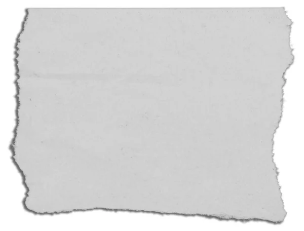 One Piece Torn Paper White — Stock Photo, Image