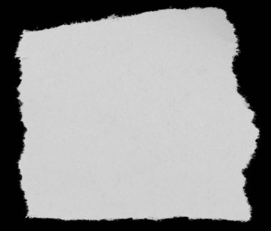 Siyah üzerine yırtık bir kağıt parçası