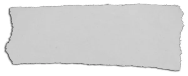 Pezzo Carta Strappata Bianco — Foto Stock