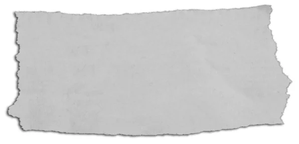 Pedaço Papel Rasgado Branco — Fotografia de Stock