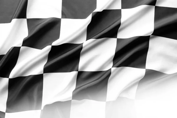 Checkered Preto Branco Bandeira Corrida — Fotografia de Stock