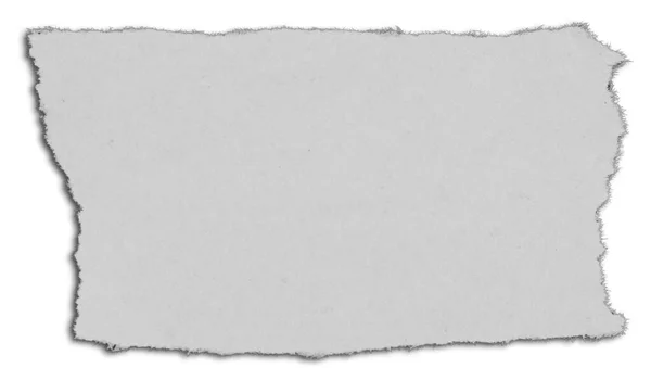 Een Stuk Gescheurd Papier Wit — Stockfoto