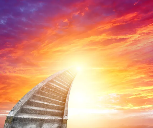 Stairs Bright Sky Stairway Heaven — Stock Photo, Image