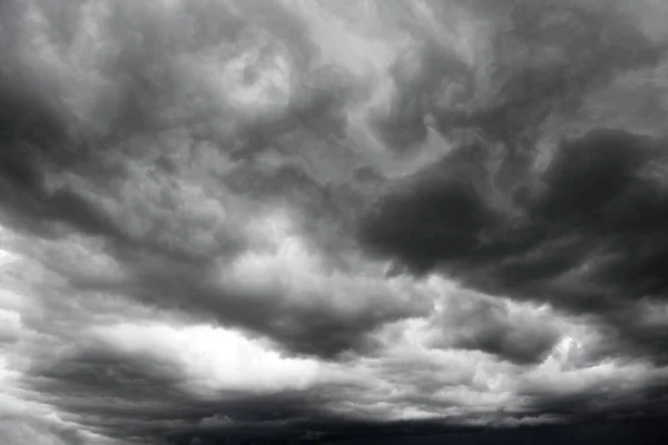 Awan Badai Abu Abu Langit — Stok Foto