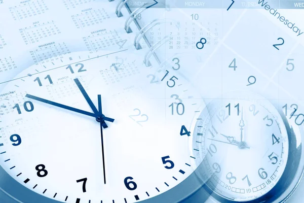 Clock Watch Calendars Composite — Stockfoto