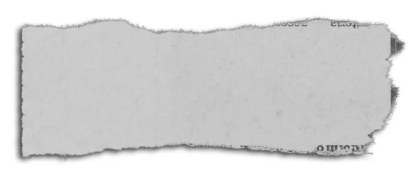 Ένα Κομματάκι Σκισμένο Χαρτί Λευκό — Φωτογραφία Αρχείου