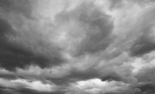 Awan Badai Abu Abu Langit — Stok Foto