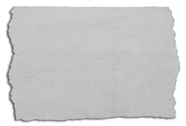 Pedaço Papel Rasgado Branco — Fotografia de Stock