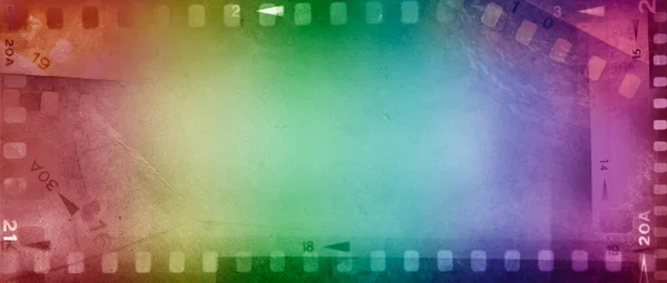 Colorful Film Negative Frames Background — Stock Photo, Image