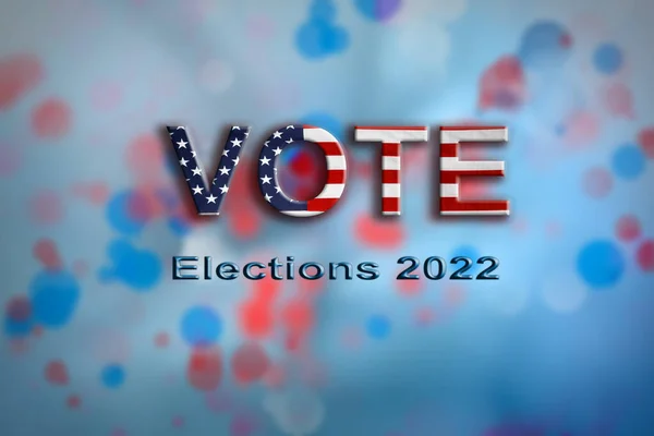 2022 America elections vote background