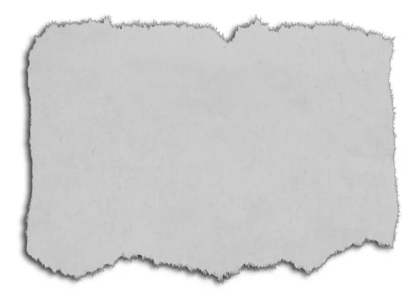 Один Шматок Рваного Білого Паперу — стокове фото
