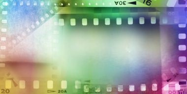 Renkli film negatif çerçeve arka planı