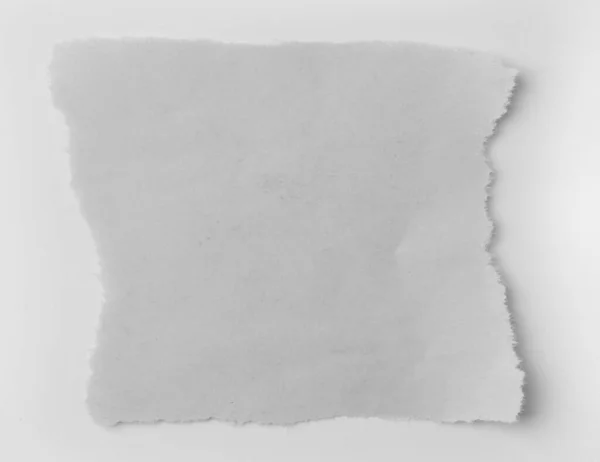 Jeden Kus Roztrhaného Bílého Papíru — Stock fotografie