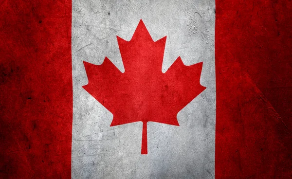 Grunge Textured Effect Canadian Flag — Stock Photo, Image