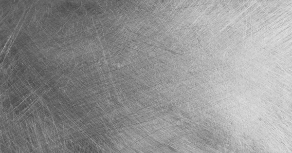 灰色のブラシ付き金属質感の背景 — ストック写真