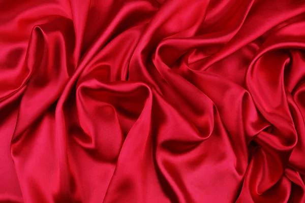 紅色の絹織物の閉鎖 — ストック写真