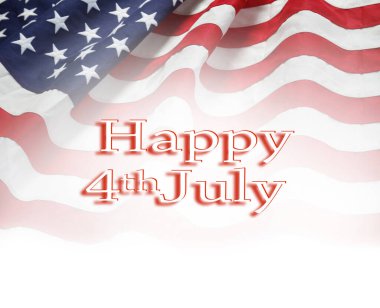 Amerikan bayrağı. 4 Temmuz Bağımsızlık Günü kutlu olsun.