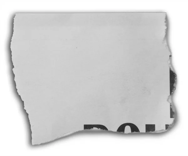 Kawałek Podartego Papieru — Zdjęcie stockowe