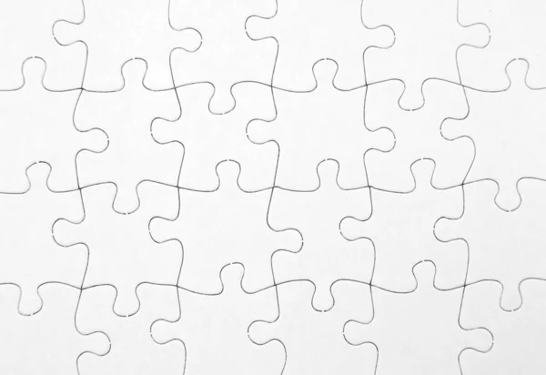 Complete Jigsaw Puzzle Pieces Pattern — Stock Photo, Image