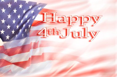 Amerikan bayrağı. 4 Temmuz Bağımsızlık Günü kutlu olsun.