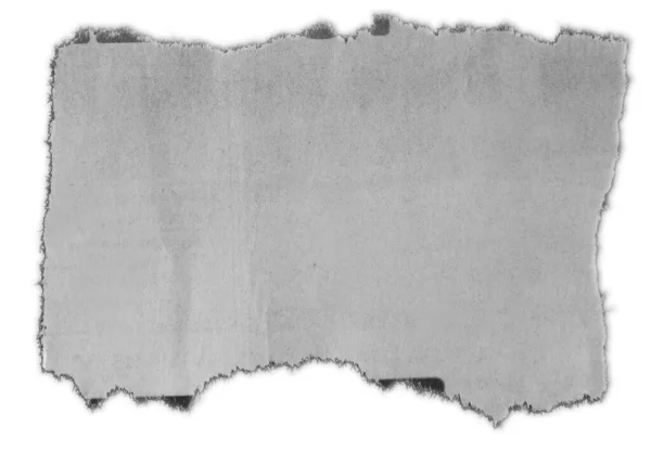 Egy Darab Tépett Papír Fehér Alapon — Stock Fotó