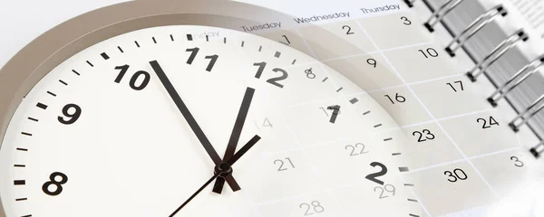 Cara Del Reloj Calendario Compuesto —  Fotos de Stock