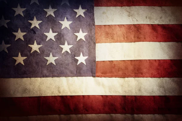 Closeup ของธงอเมร Grunge — ภาพถ่ายสต็อก