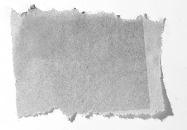 Ein Stück Zerrissenes Papier Auf Weiß — Stockfoto