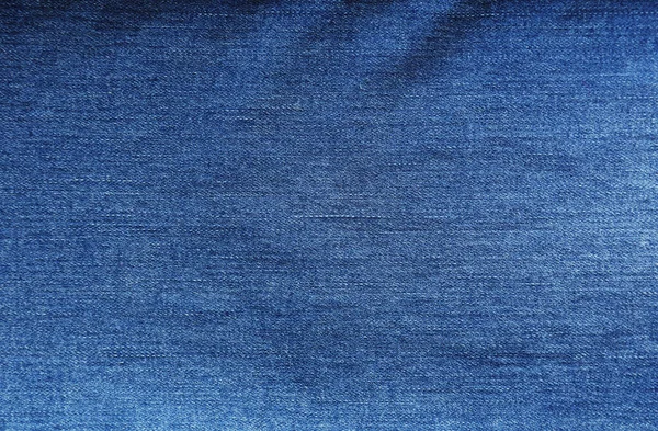 Primo Piano Jeans Blu Denim Tessuto Texture Sfondo — Foto Stock