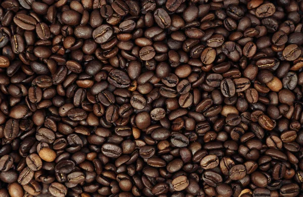 Close Roasted Brown Coffee Beans Backgroun — Stock Photo, Image