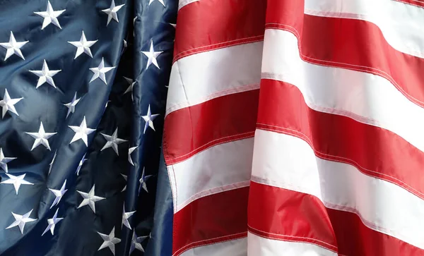 Close Rippled American Flag — Stock Photo, Image