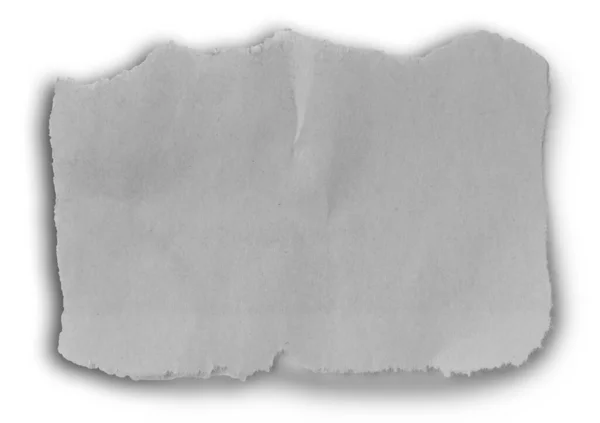 Pedazo Papel Rasgado Sobre Blanco —  Fotos de Stock