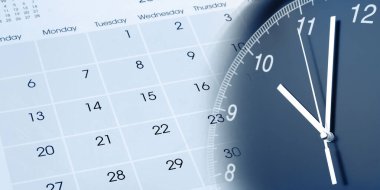 Saat yüzü ve takvim bileşimi