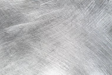 Gri fırçalanmış metal doku arkaplanı