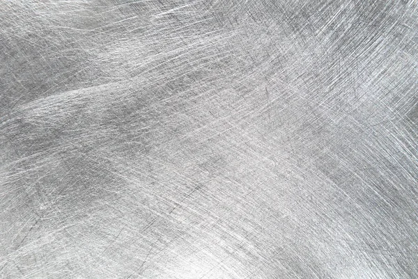 Cinza Escovado Fundo Textura Metal — Fotografia de Stock