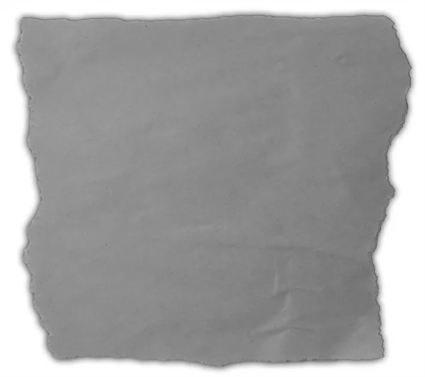 One Piece Ripped Grey Paper — Stock Photo, Image