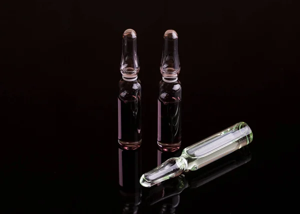 Medical Ampoules Close Many Ampoules — Zdjęcie stockowe