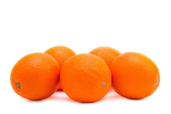 Lédús Narancs Fehér Alapon — Stock Fotó