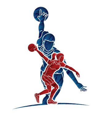 Bowling Spor Oyuncusu Eylem Çizgi Filmi Grafik Vektörü Grubu