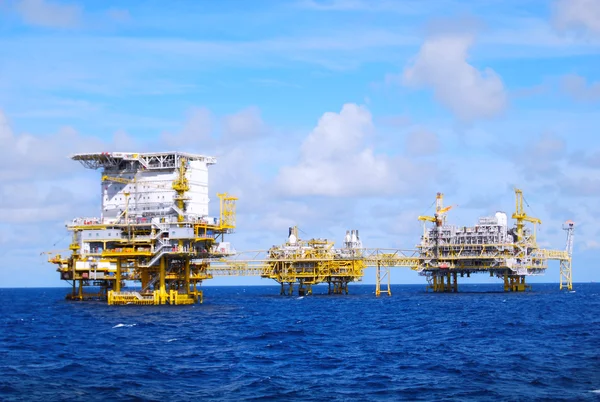 Impianto petrolifero offshore — Foto Stock