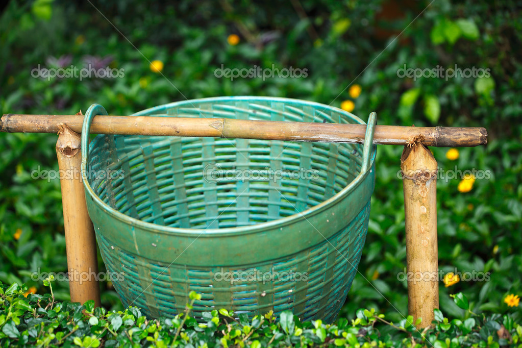 Plastic Bin Garden — Stock Photo © koratmember 32450721