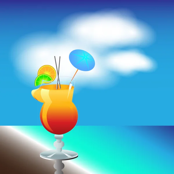 Cocktail ciel — Image vectorielle