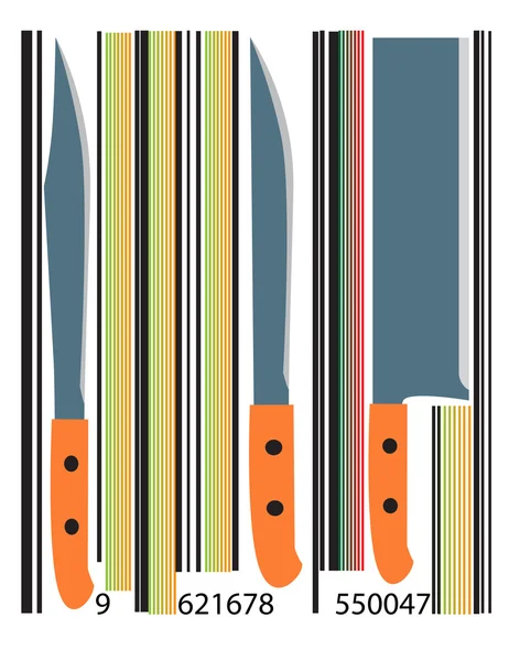 Knife Code Set — Stock Vector